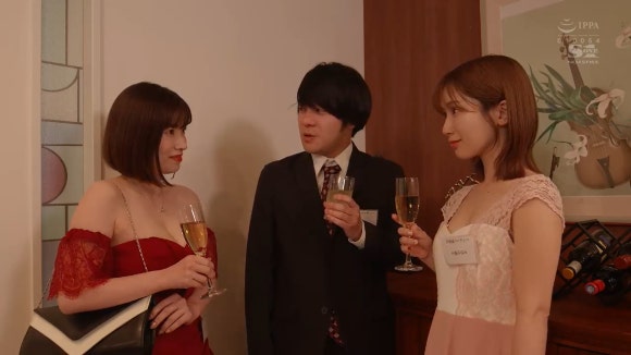 오쿠다 사키 [SONE-335] 육식계 W치녀의 역3P 하렘밤